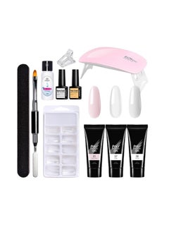 BOOBEEN Poly Nail Gel Extension Kit, Builder Gel UV Nail Art Kit, Nail Extension Set, 12 Items, Nude, Pink, White - pzsku/ZA8CB3FD0951C031117F9Z/45/_/1738305835/aa3ab6f3-c9c2-47ce-8b27-ca216f99314b