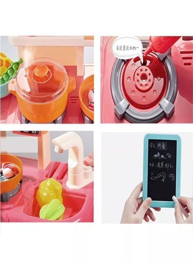 LONGMIRE Plastic 42 Pcs Big Size Kitchen Playset with Musical & Light for Kids with Sound and Accessories Set for 4 Year Old - Image 4