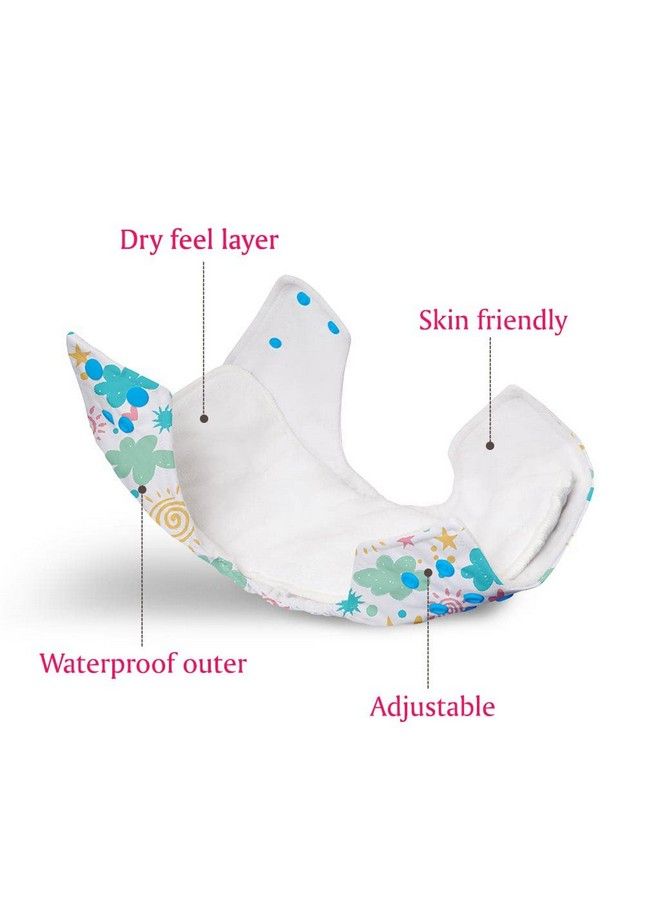Superbottoms Basic Pack Of 4 (2 Shell + 2Pad) Cloth Diaper For Baby With Quick Dry Pad; Washable & Reusable Cotton Diaper ; Rash Free Side Leakage Proof ; 03 Y ; Freesize ; Adjustable ; Reduces Rash ; Assorted - Image 5