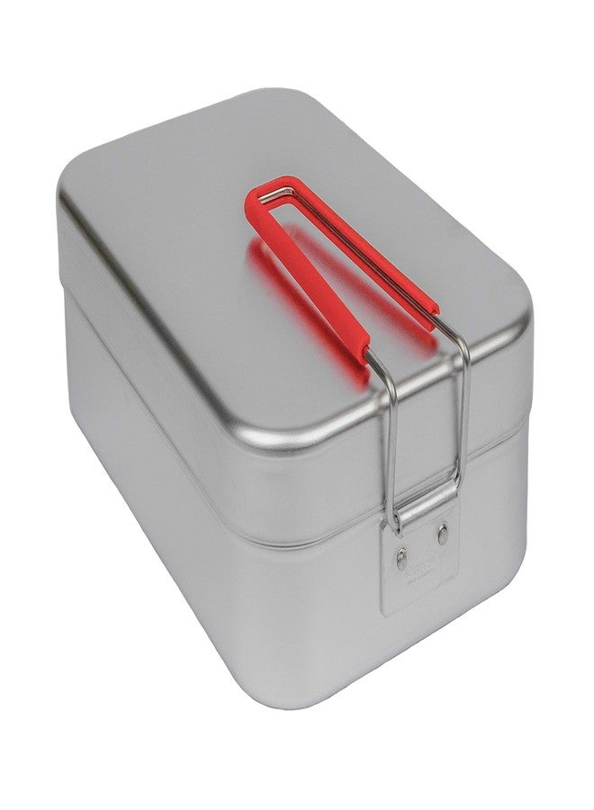 Trangia Mess Tin Reusable Sustainable Storage Container, Red Handle, Large - Image 2