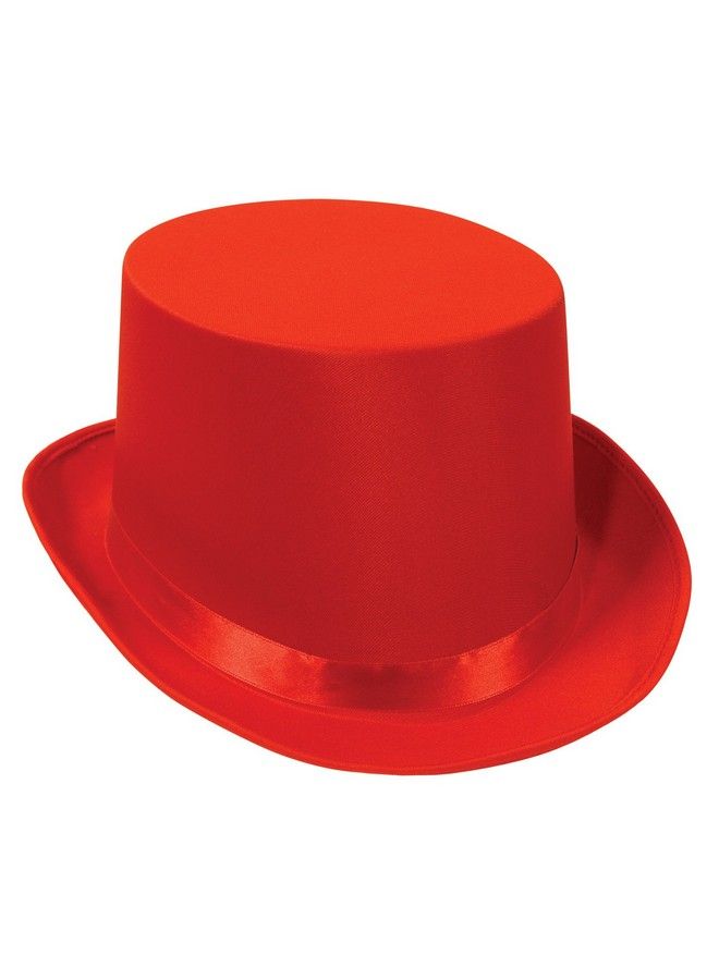 Beistle Satin Sleek Top Hat (Red) Party Accessory (1 Count) - Image 4