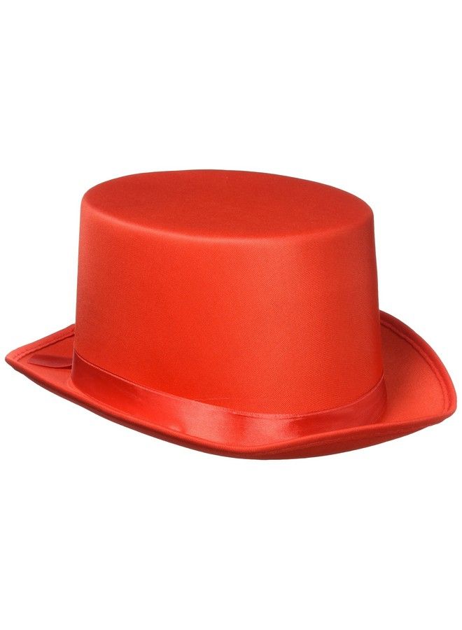 Beistle Satin Sleek Top Hat (Red) Party Accessory (1 Count) - Image 3