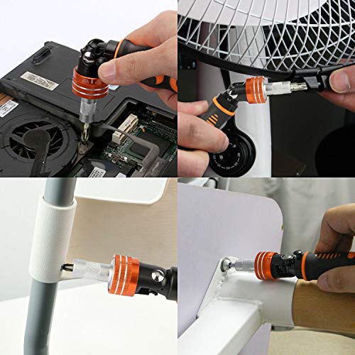 JAKEMY Precision Ratchet Screwdriver Set, JAKEMY 69 in 1 Household Screwdriver Home Repair Tool Kit, Disassemble Magnetic Rotating Ratchet Screwdriver Kit for Furniture/Car/Computer/Electronics Maintenance - Image 5
