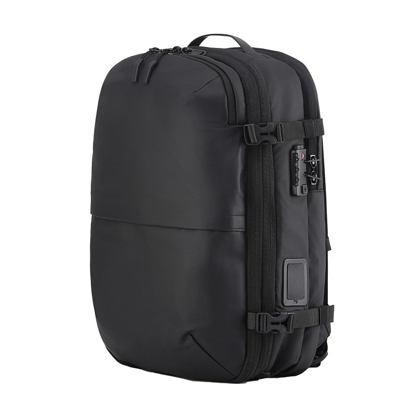 LIGHTGO] Travel-friendly Vacuum Packing Backpack with Built-in Air Pump, Portable Compression Cube, TSA-approved Lock, and Waterproof for College Students and Family Trips. - Image 1