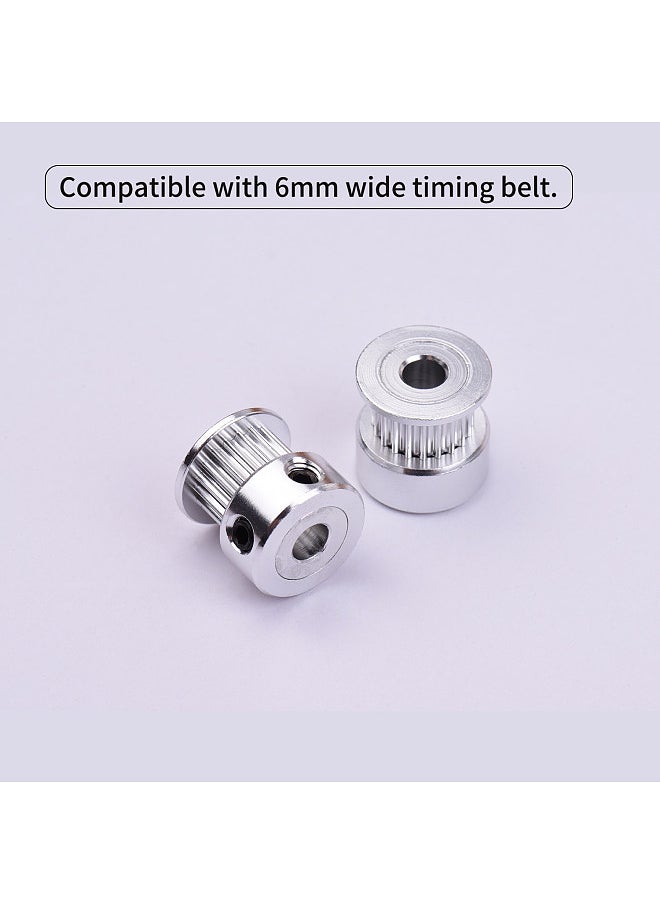 Generic - 1pc 2GT Synchronous Pulley Gear Wheel 20 Teeth 5mm Aluminum Bore for 3D Printers 6mm Wide Timing Belt - Image 1
