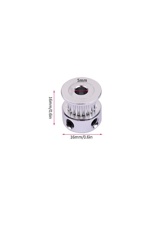Generic - 1pc 2GT Synchronous Pulley Gear Wheel 20 Teeth 5mm Aluminum Bore for 3D Printers 6mm Wide Timing Belt - Image 1