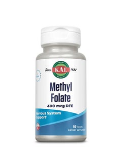 Methyl Folate 400 mcg DFE, 5-MTHF Active Form Vitamin B9, Folic Acid Supplement, Heart Health, Prenatal, Mood and Brain Support, Fast Dissolving ActivTab, 60-Day Guarantee, 90 Servings, 90 Tablets