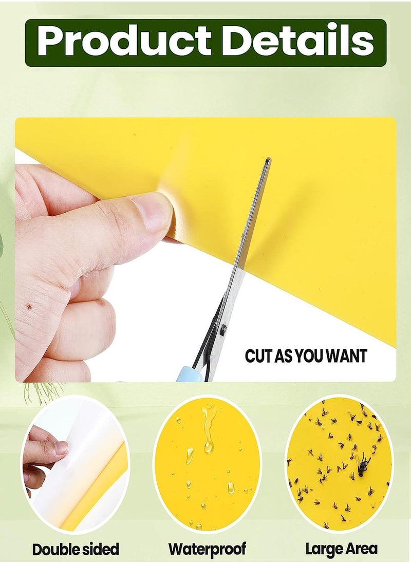 30-Piece Sticky Traps for Indoor or Outdoor Use, Flying Insects Catcher Such as Fruit Fly, Aphids, Whiteflies, Leafminers, Mosquitos, Fungus Gnats