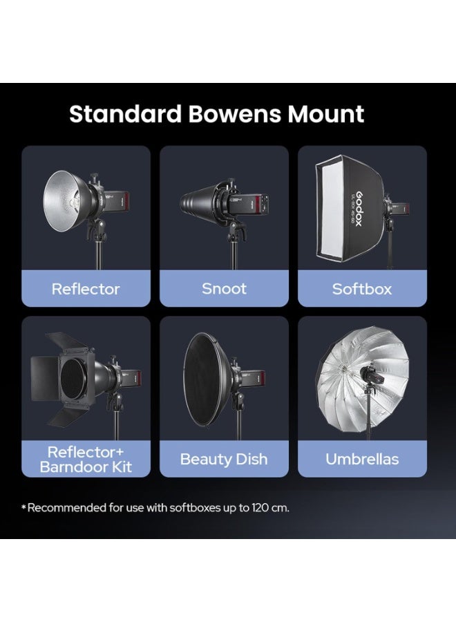جودوكس حامل فلاش Godox S3، حامل من النوع S، نسخة محدثة مزودة بحامل بوينز (Bowens Mount) لأجهزة Godox V1 وV1Pro وV100 وAD300Pro وAD300ProII وAD200ProII وAD200Pro وAD200 وV860II وV860III وTT350، يدعم ضبط الزاوية بزاوية ±90° - Image 4