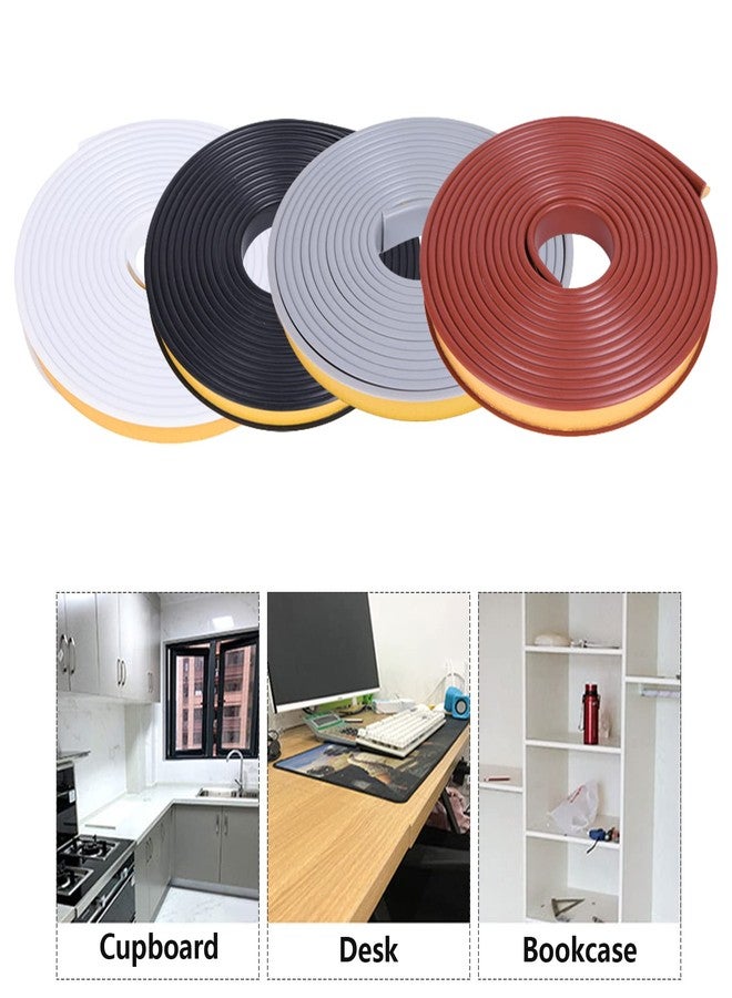 EVERDIJ U-Shape Edge Banding, 16.4ft Self Adhesive Veneer Edging,TPE Flexible Furniture Edge Protector for Cabinet Repair Furniture Restoration (20MM, White) - Image 3