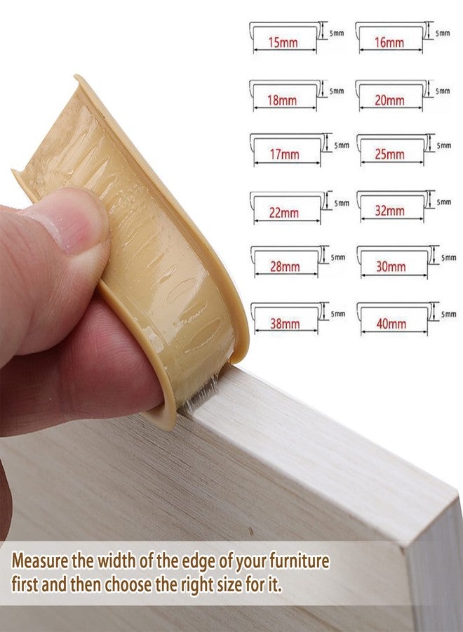 EVERDIJ U-Shape Edge Banding, 16.4ft Self Adhesive Veneer Edging,TPE Flexible Furniture Edge Protector for Cabinet Repair Furniture Restoration (20MM, White) - Image 5