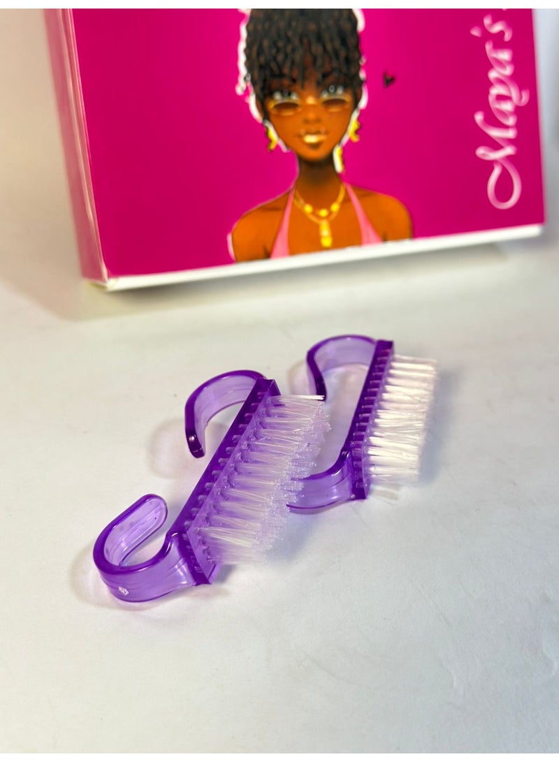 مجموعة فرش مانيكير وباديكير من مايا، قد يختلف اللون، قطعتان - Image 3