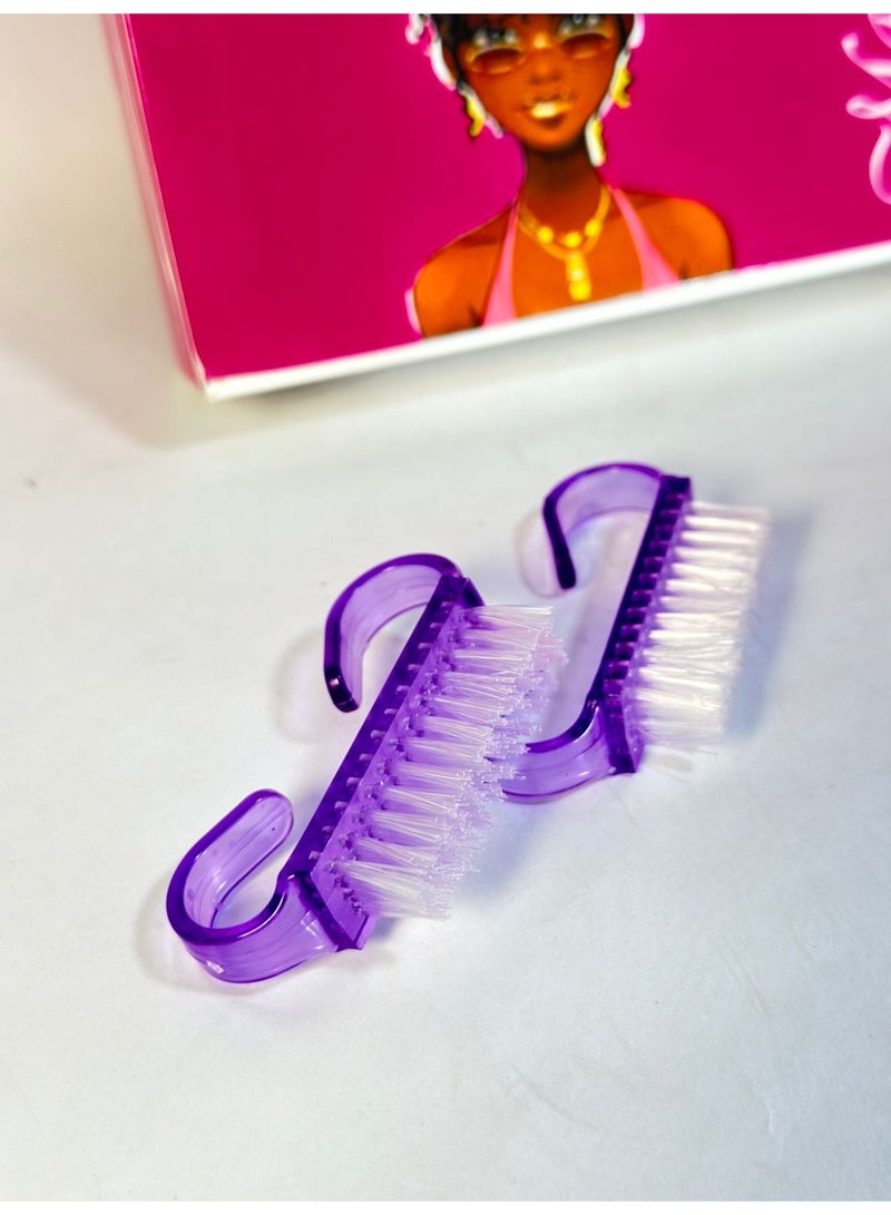 مجموعة فرش مانيكير وباديكير من مايا، قد يختلف اللون، قطعتان - Image 1