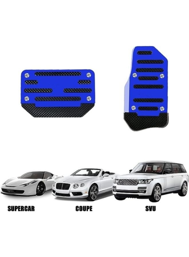 Generic 1 Set Aluminum Alloy Non-Slip Pedal and Sport Brake Pedal Pads  - Image 3