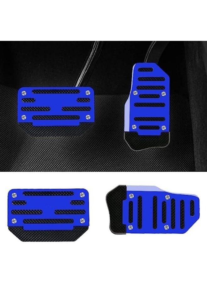 Generic 1 Set Aluminum Alloy Non-Slip Pedal and Sport Brake Pedal Pads  - Image 1