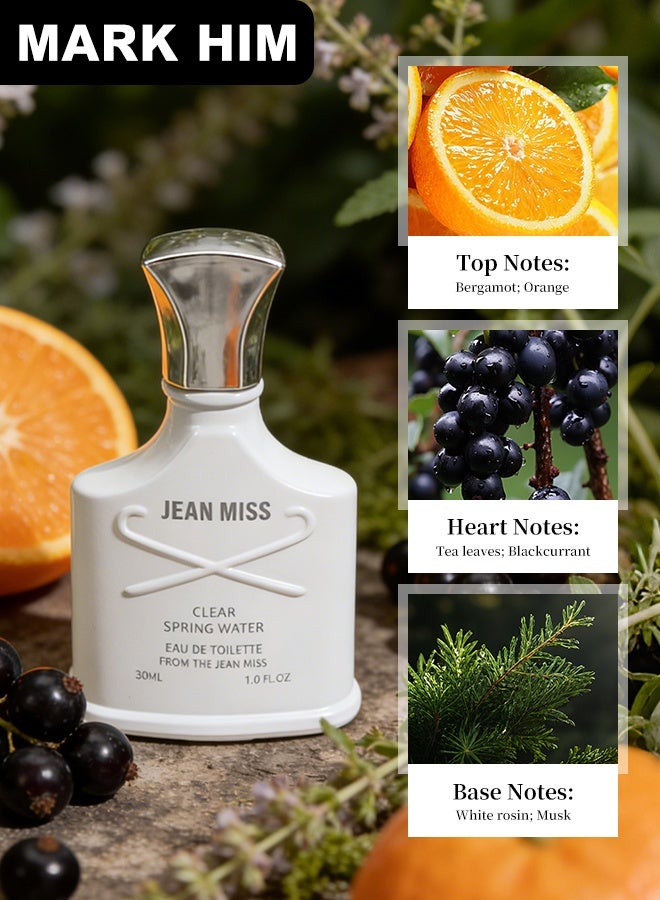 MARK HIM Men's 3PCS Perfume Gift Set, Napoleon Iris Sandalwood, Ireland Bergamot Patchouli, Silver Mountain Spring Aquatic Tea Long Lasting Eau de Parfum Trio, Versatile Day Night Scents for Him - Image 5