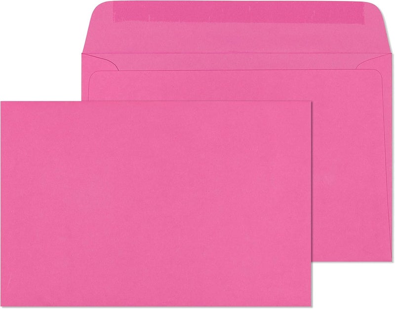 EnDoc 9x12 Envelope Pink Starburst Color- Blank Open Side Envelopes-15 Pack 24Lb Paper - Image 1