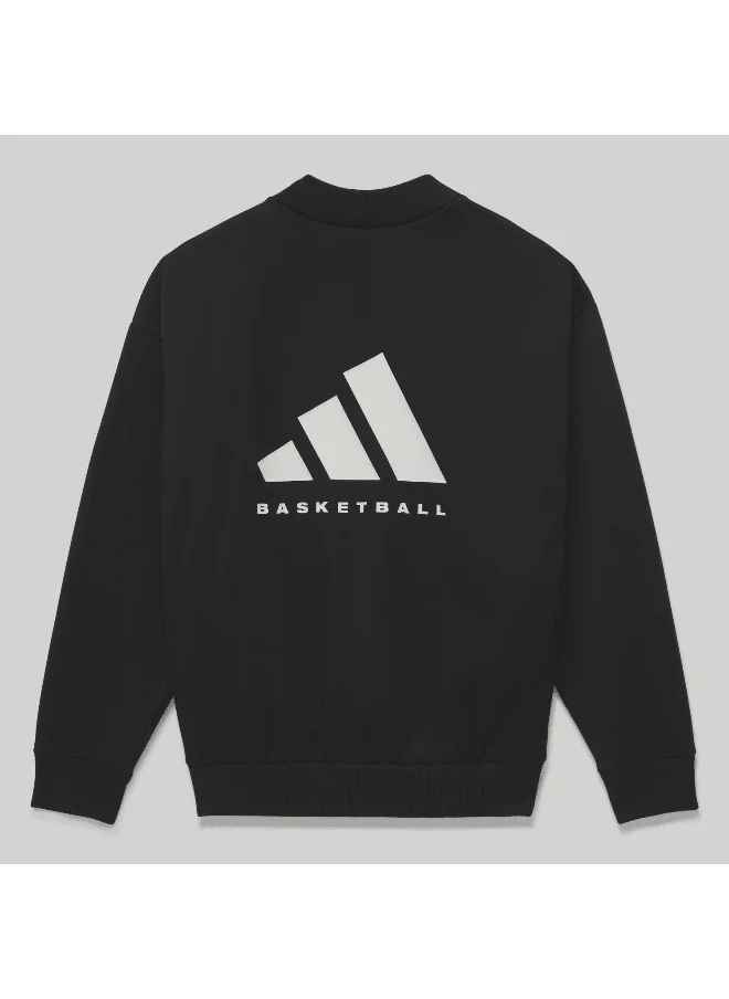 Adidas Adidas One Fl Crew Black Basketball Sweatshirts For Unisex Xs