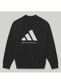 Adidas Adidas One Fl Crew Black Basketball Sweatshirts For Unisex Xs  - Image 2