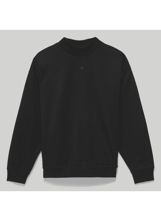 Adidas Adidas One Fl Crew Black Basketball Sweatshirts For Unisex Xs  - Image 1