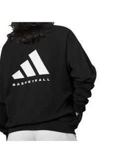 Adidas Adidas One Fl Crew Black Basketball Sweatshirts For Unisex Xs  - Image 4