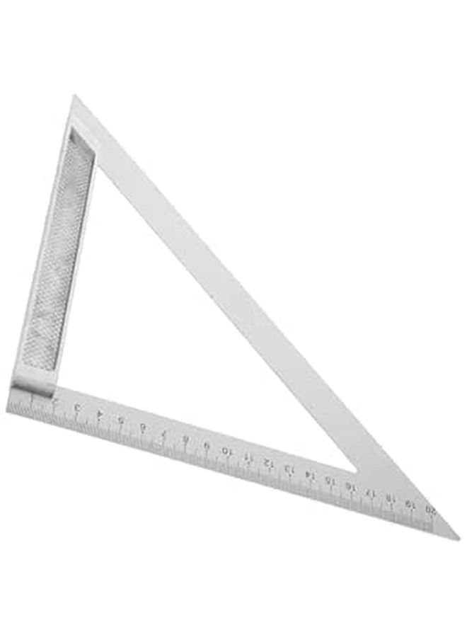 Aluminum Alloy 90 Degree Triangle Ruler 200mm Carpenter Square for Drafting Blueprint and Woodworking Layout - Image 1