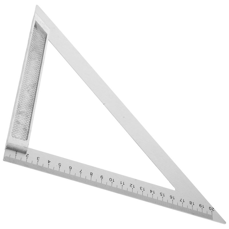 Aluminum Alloy 90 Degree Triangle Ruler 200mm Carpenter Square for Drafting Blueprint and Woodworking Layout - Image 2