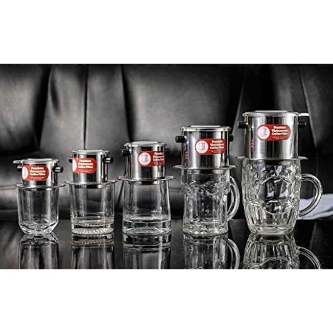 Thang Long Vietnamese Coffee Filter Set Also Known As A Vietnamese Coffee Maker Or Press 8Oz Gravity Insert 2Pack - Image 4