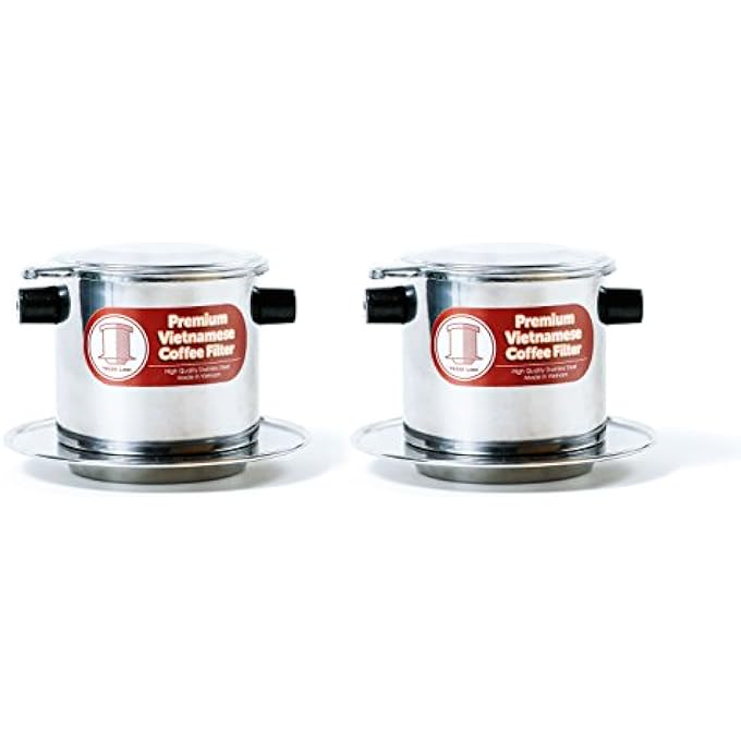 Thang Long Vietnamese Coffee Filter Set Also Known As A Vietnamese Coffee Maker Or Press 8Oz Gravity Insert 2Pack - Image 1