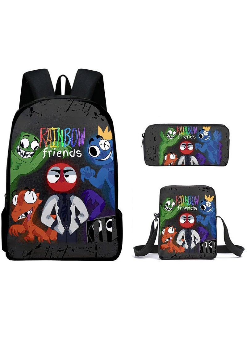 Generic - Cartoon anime backpack for primary and secondary school students, large capacity casual lightweight backpack, cartoon shoulder bag, pencil case, pencil case, and pencil case - Image 1