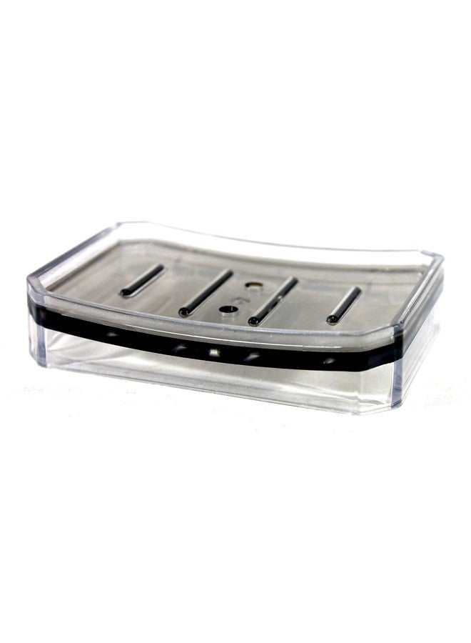KLEO - Small Size Soap Dish - Set of 2 - Grey | Acrylic Soap Holder Case | Soap Tray | Bathroom Accessories | Home Decor - Image 5