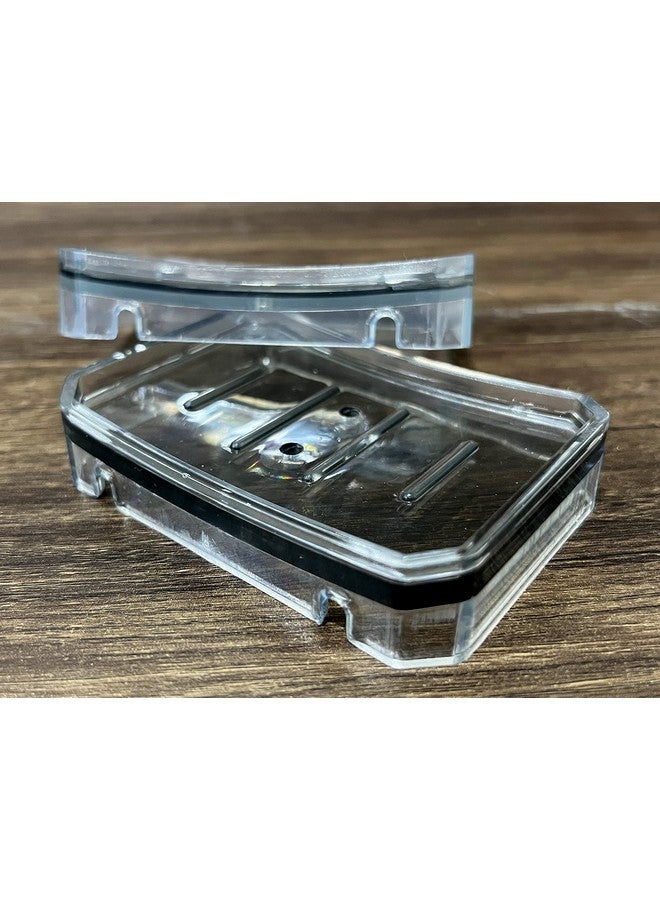 KLEO - Small Size Soap Dish - Set of 2 - Grey | Acrylic Soap Holder Case | Soap Tray | Bathroom Accessories | Home Decor - Image 4