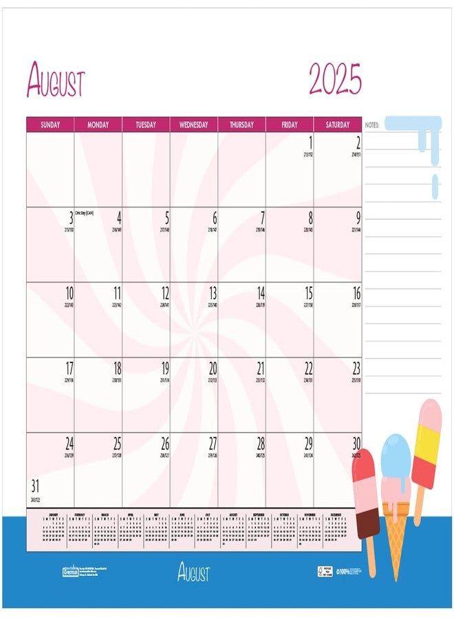 House of Doolittle 2025-2026 House of Doolittle Seasonal/Holiday 22" x 17" Academic Monthly Desk Pad Calendar (1395-26) - Image 2
