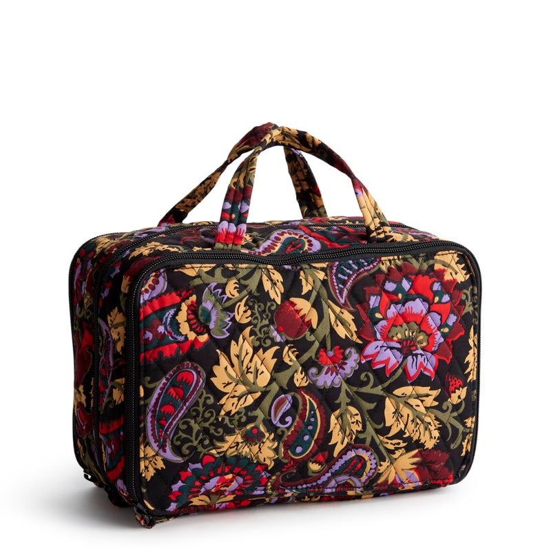 Vera Bradley Women's Premium Cotton Ultimate Travel Case, Midnight Garden Paisley, One Size