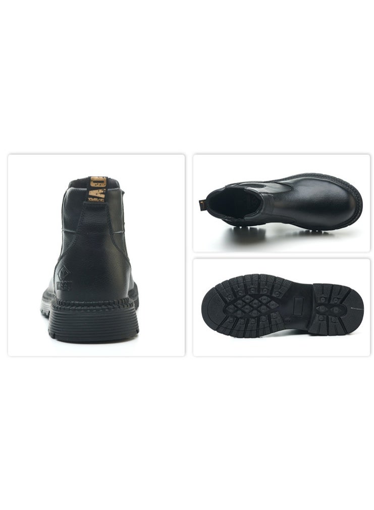 NIBEMINENT Waterproof Safety Boots Men Indestructible Steel Toe Work Boots Safety Shoes Biker Botas Para Hombre - Image 2