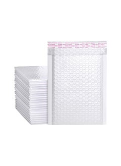 DeloPik Bubble Mailers, Poly Bubble Mailers Waterproof Padded Envelopes Self Seal Shipping Bags,with Bubble Cushioning Wrap for Shipping and Packaging (21 * 25 CM, white 10pcs)  - Image 1