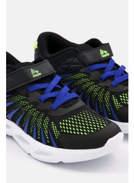 RBX Kids Boy Imprint Velcro Closure Light Up Shoes, Black Combo  - Image 3