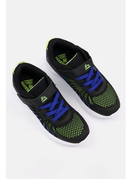 RBX Kids Boy Imprint Velcro Closure Light Up Shoes, Black Combo  - Image 4