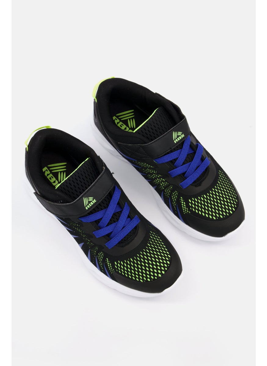 RBX Kids Boy Imprint Velcro Closure Light Up Shoes, Black Combo  - Image 4