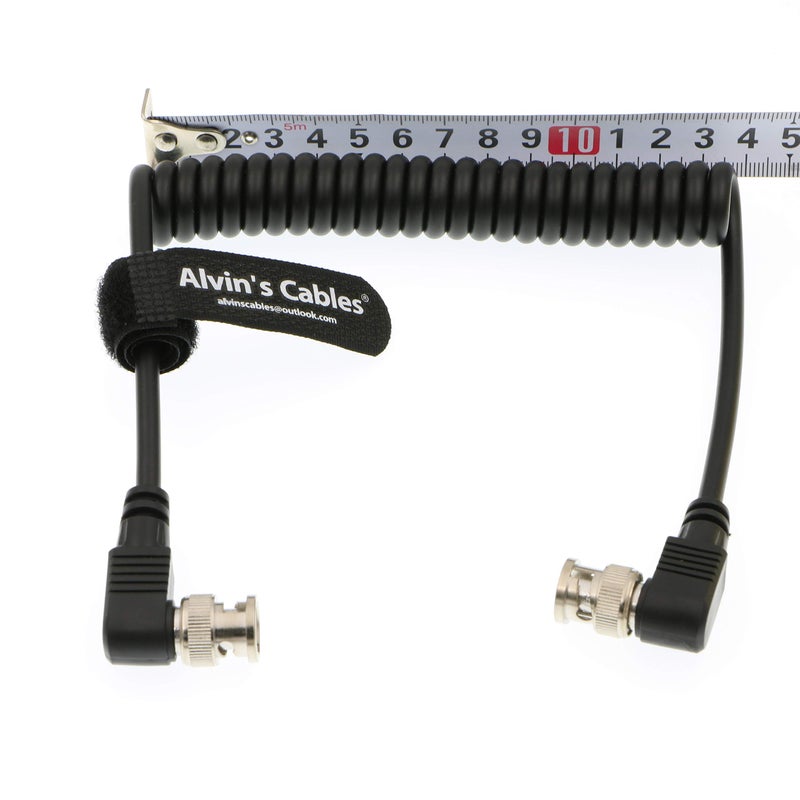 Alvin's Cables كابل ألفين BNC إلى BNC كابل ملفوف 3G SDI بزاوية صحيحة BNC إلى BNC بزاوية صحيحة لبلك ماجيك - Image 2