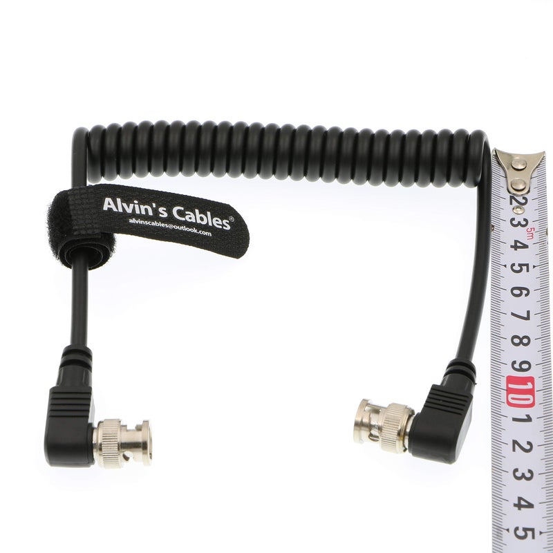 Alvin's Cables كابل ألفين BNC إلى BNC كابل ملفوف 3G SDI بزاوية صحيحة BNC إلى BNC بزاوية صحيحة لبلك ماجيك - Image 3