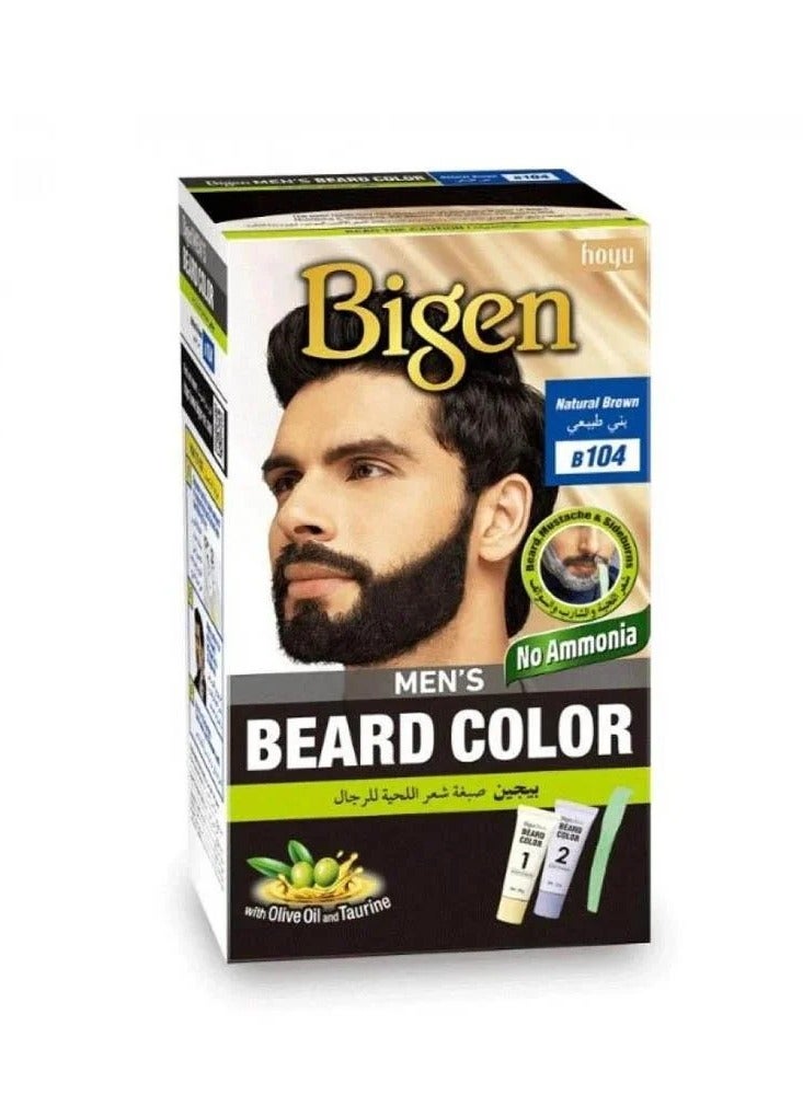 بايجن بيجن صبغة شعر اللحية للرجال - بني طبيعي - B104 - Image 1
