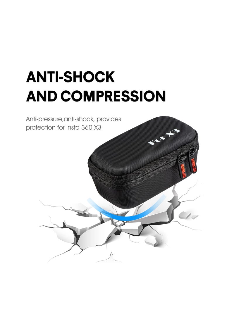 Carry Case for Insta360 X3, Waterproof Carrying Case Protective Travel Case for Insta 360 X3 One - Image 5