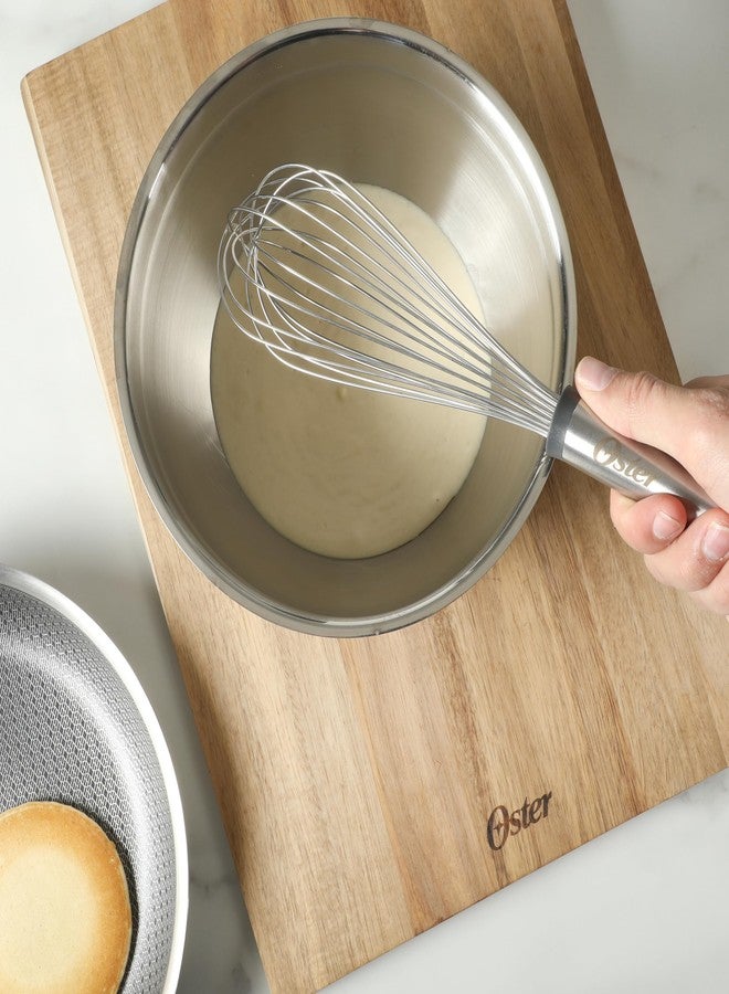 Oster Chadswyck 12.4” Stainless Steel Whisk, Balloon Whisk for Mixing, Beating & Whipping, Ergonomic Handle, Dishwasher Safe - Image 3