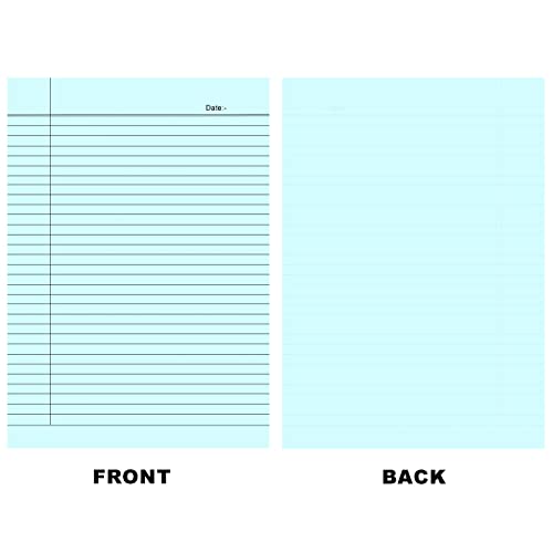 Lakeer A4 Size Ruled Paper-Single Side Ruled | 5 Colours-Pack of 50 Sheets | for Project/Assignment/Practical/Homework - Image 5
