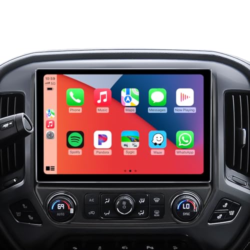 AINAVIGO 11.5" Car Stereo Radio for Chevy Silverado & GMC Sierra 2014-2018 - Wireless CarPlay Android Auto 5G WiFi GPS Navigation Bluetooth FM/SWC Touchscreen 1080P Backup Camera - Image 1