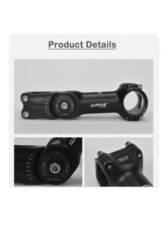 Excefore Adjustable Bike Stem, 0-60 Degree Adjustable MTB Stem, 31.8 130mm Bike Handlebar Stem Riser, with 2 Hexagonal wrench, for Mountain Bike, Road Bicycle, MTB, BMX, Cycling  - Image 3
