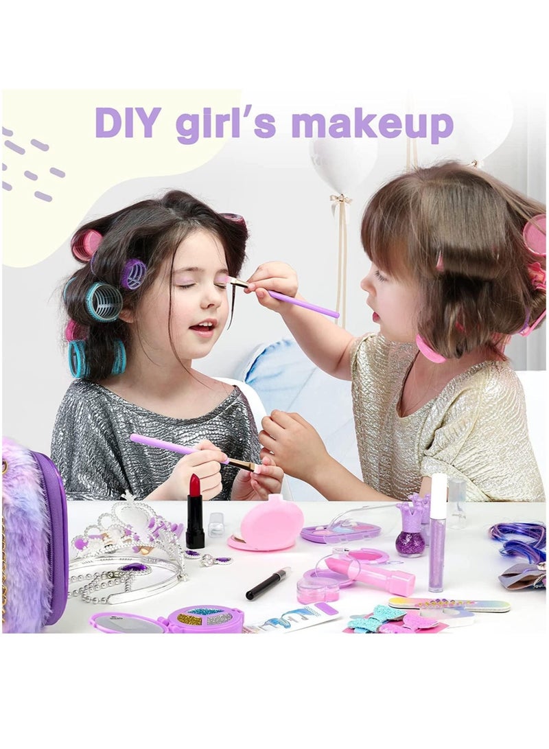Kids Makeup Kit for Girls, Unicorn Makeup Set, Real Washable Make up Kit for Little Girl Princess Toddler Makeup for Kid Birthday Gifts Unicorn Toys for Girls - Image 2