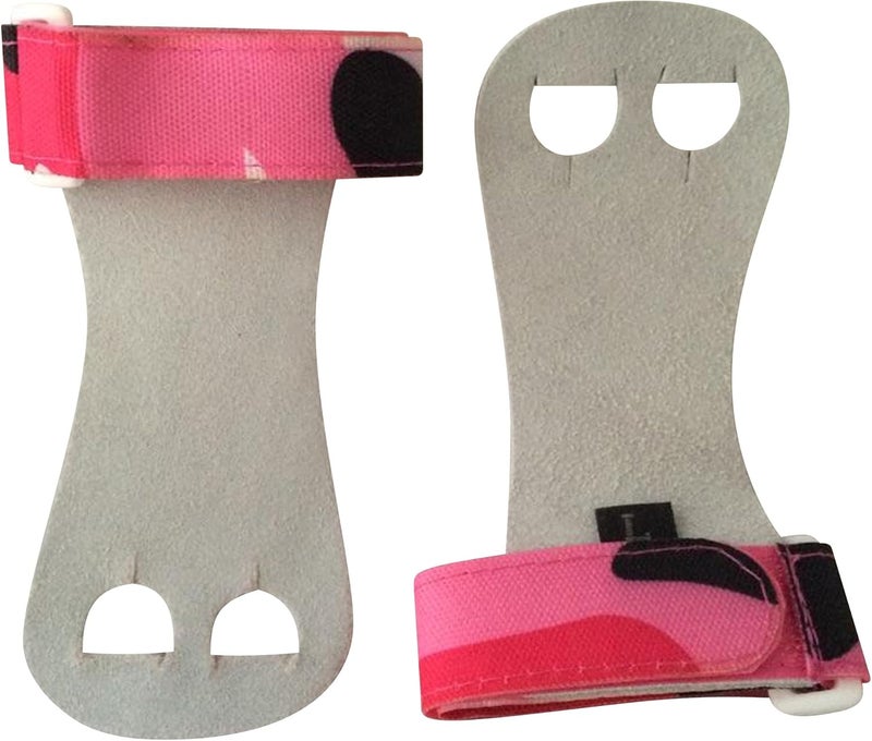Gymnastics Youth Hand Grips (Pink Camo, Medium)