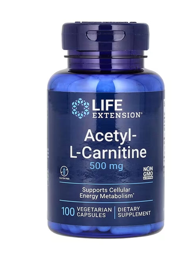 لايف إكستنشن أسيتيل-ل-كارنيتين 500 ملجم 100 كبسولة نباتية